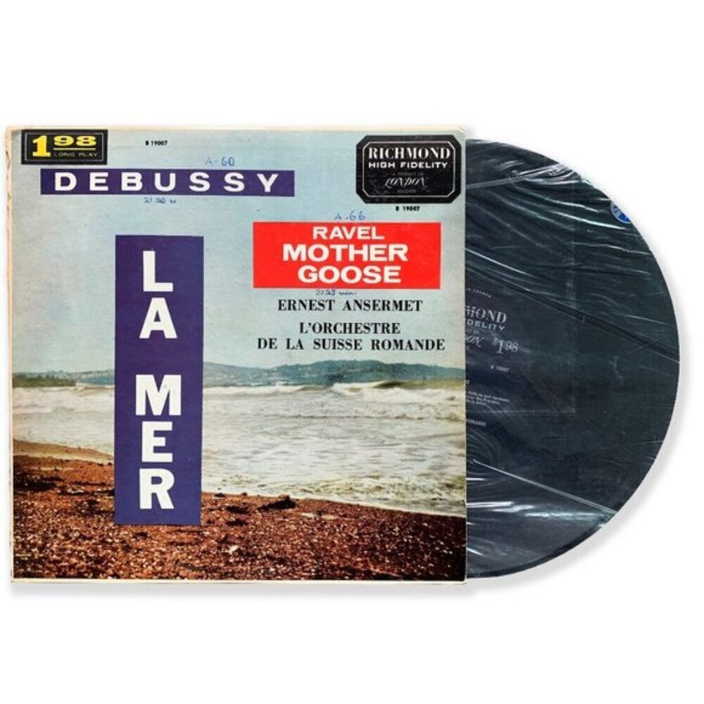 Debussy "La Mer" & Ravel "Mother Goose" Vinyl - Richmond High Fidelity, 50s-60s